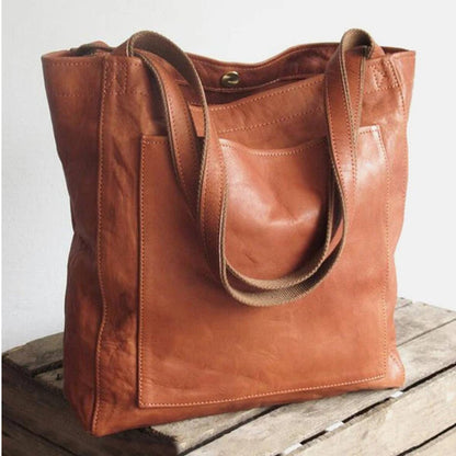 SOFT LEATHER LARGE TOTE BAG
