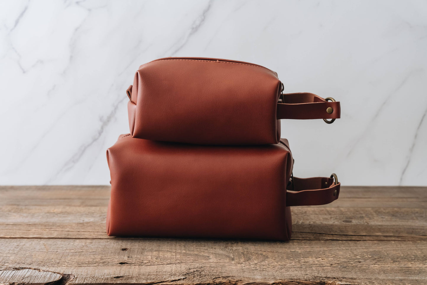 VEGAN LEATHER DOPP KIT