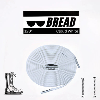 Stretchy Travel Shoelaces By Bread - Cloud White