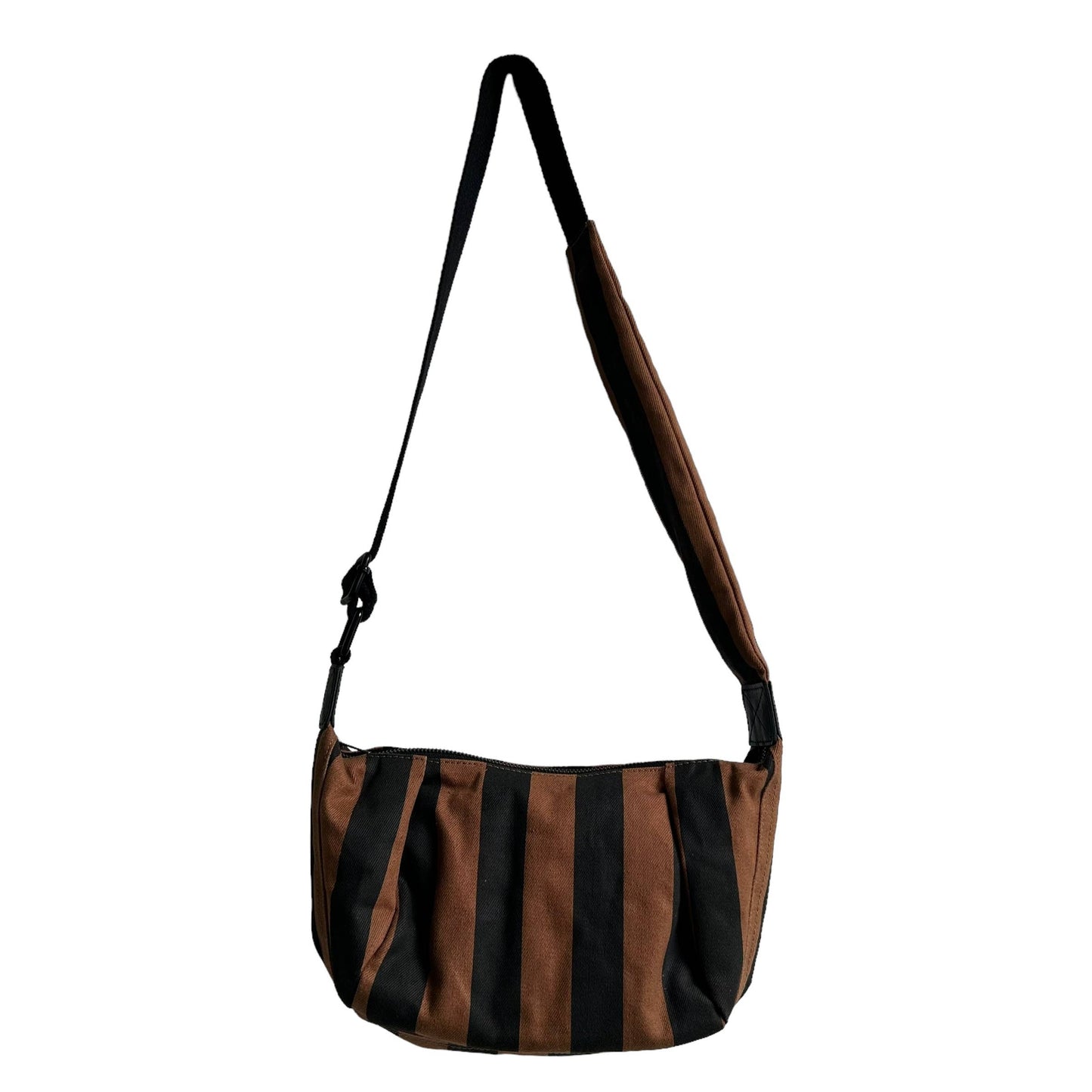STRIPE  PRINT CROSS BODY BAG - SMALL