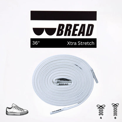 Stretchy Travel Shoelaces By Bread - Cloud White