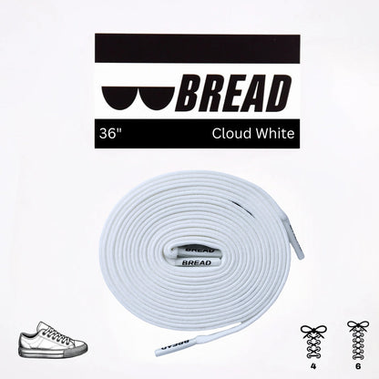 Stretchy Travel Shoelaces By Bread - Cloud White