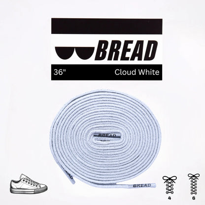 Stretchy Travel Shoelaces By Bread - Cloud White