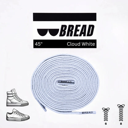 Stretchy Travel Shoelaces By Bread - Cloud White