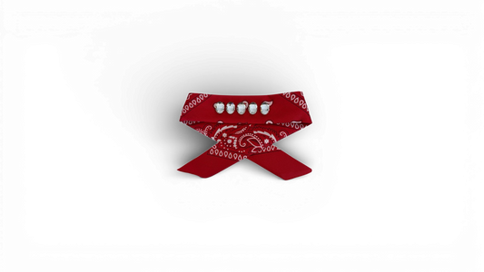 Red Bejeweled Bandana