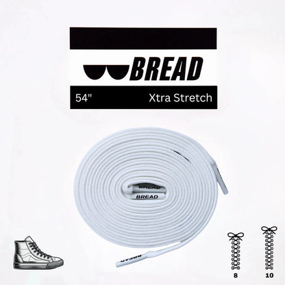 Stretchy Travel Shoelaces By Bread - Cloud White