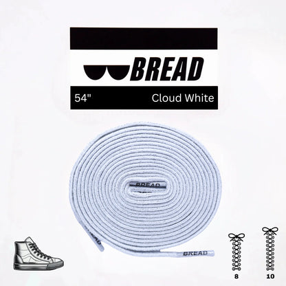 Stretchy Travel Shoelaces By Bread - Cloud White