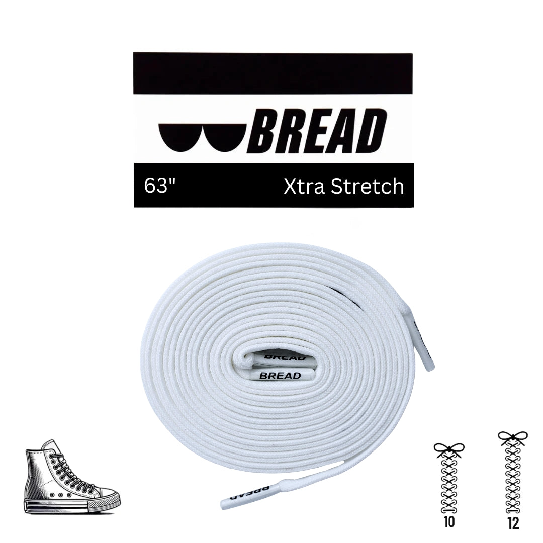 Stretchy Travel Shoelaces By Bread - Cloud White