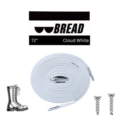 Stretchy Travel Shoelaces By Bread - Cloud White