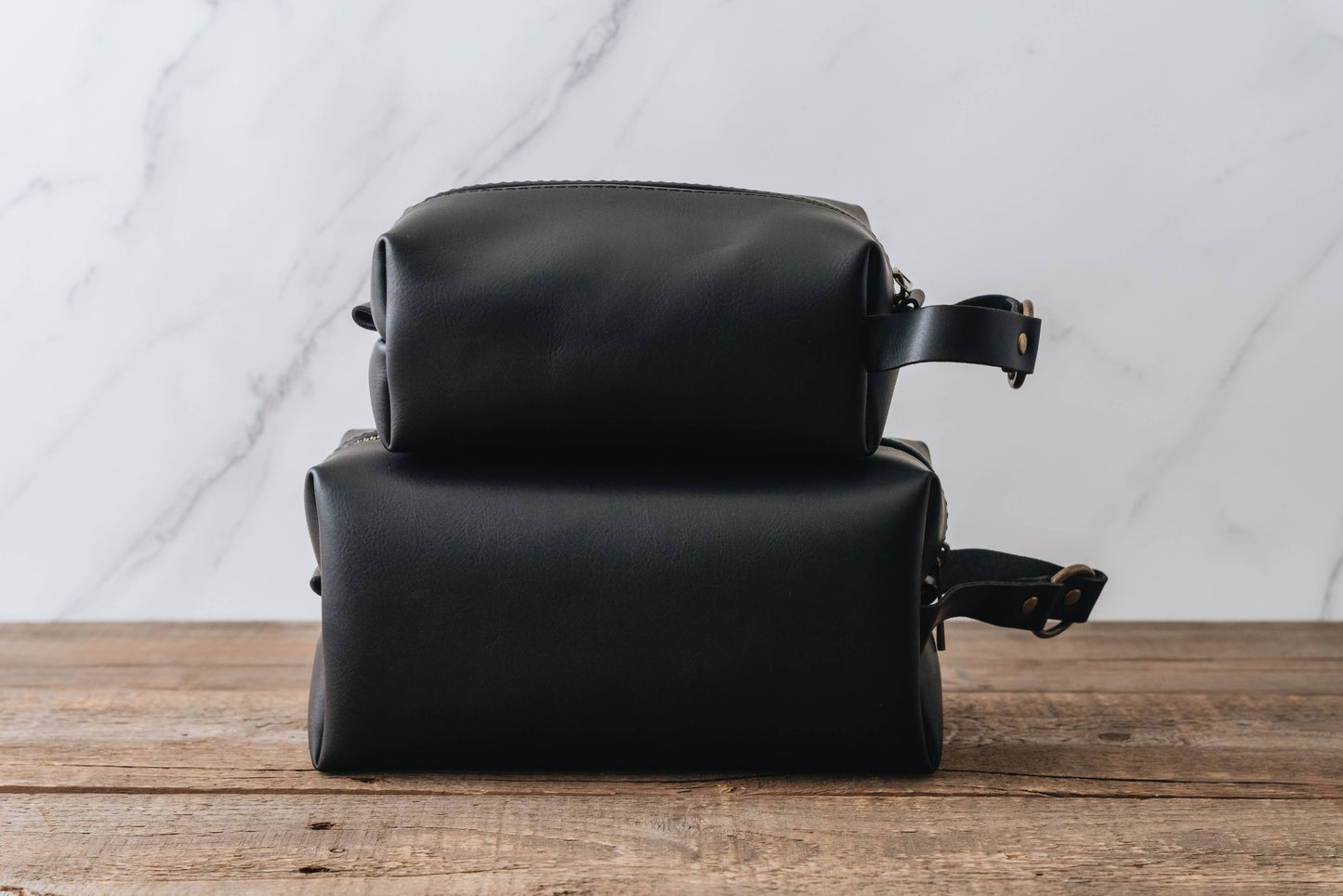 VEGAN LEATHER DOPP KIT