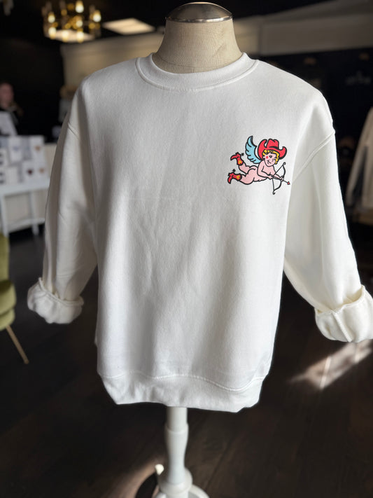 cupid bring me a cowboy sweatshirt