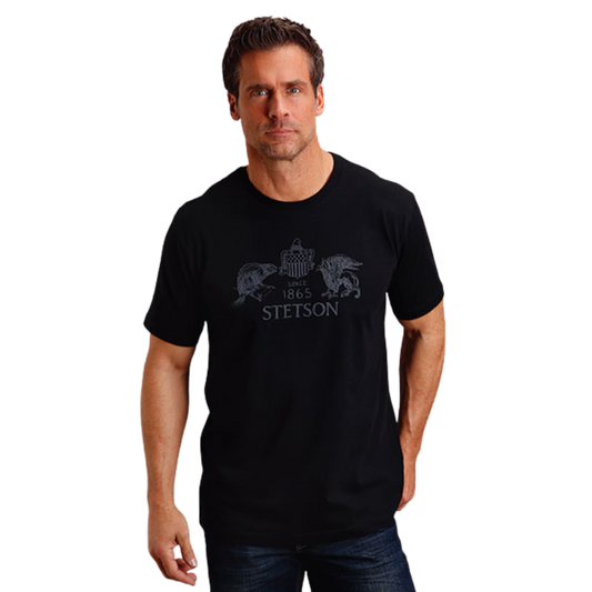 STETSON BEAVER & EAGLE SHORT SLEEVE T-SHIRT