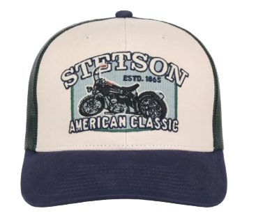 STETSON AMERICAN CLASSIC MOTORCYCLE TRUCKER CAP