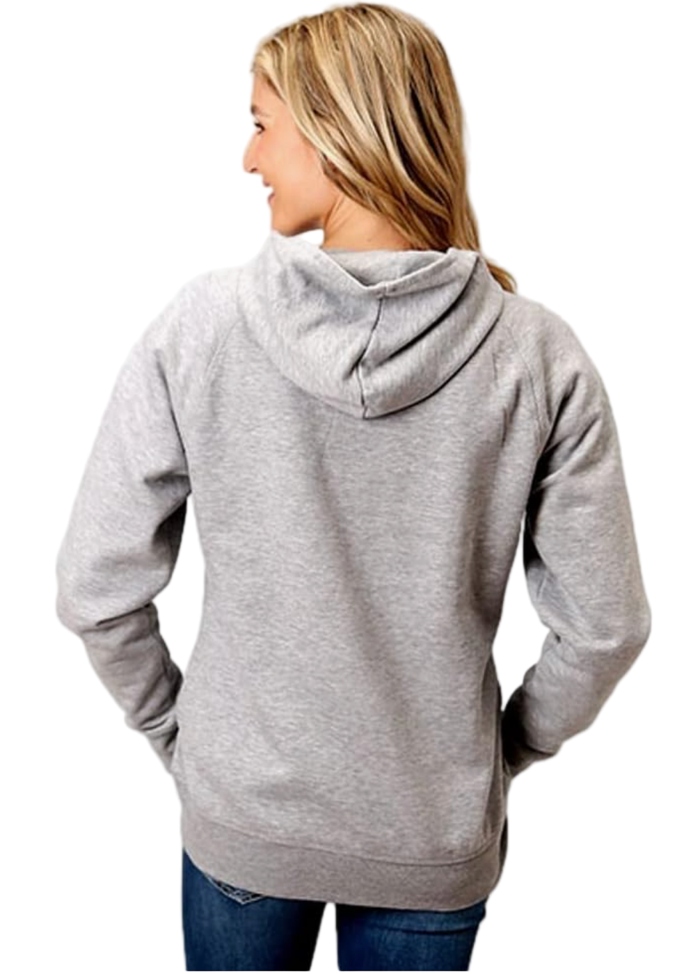 STETSON GREY EMBROIDERED HOODIE