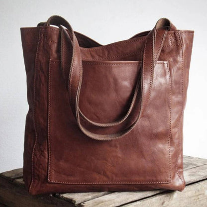 SOFT LEATHER LARGE TOTE BAG