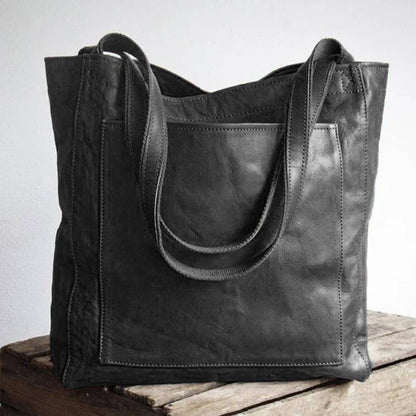 SOFT LEATHER LARGE TOTE BAG