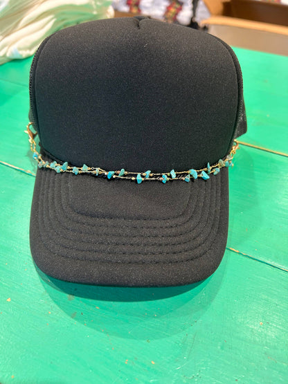 TURQUOISE DRIFT HAT CHAIN