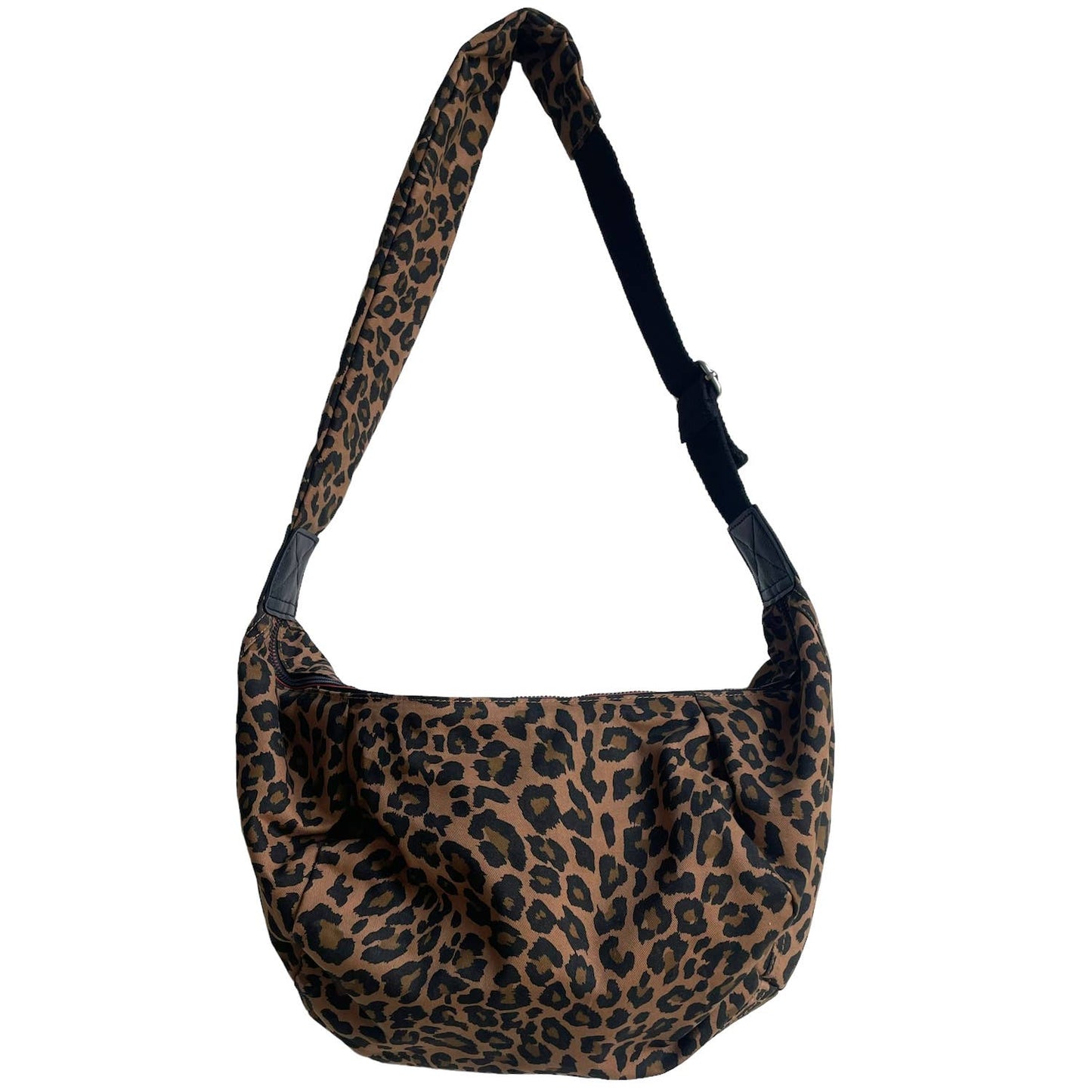 LEOPARD PRINT CROSS BODY BAG - LARGE